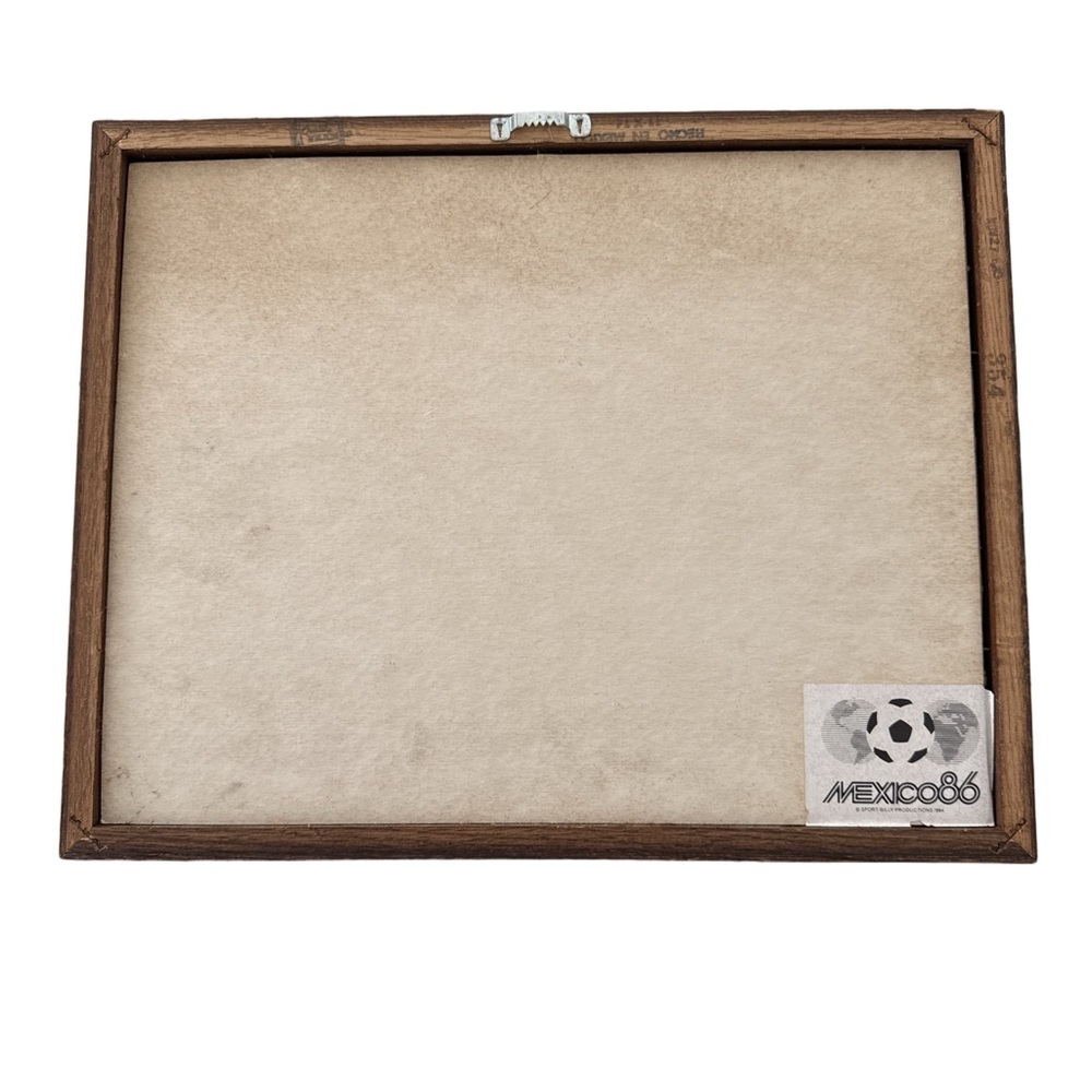 Coca Cola World Cup Mexico 86 Pin Collectible Frame with Stand - Picture 2 of 5
